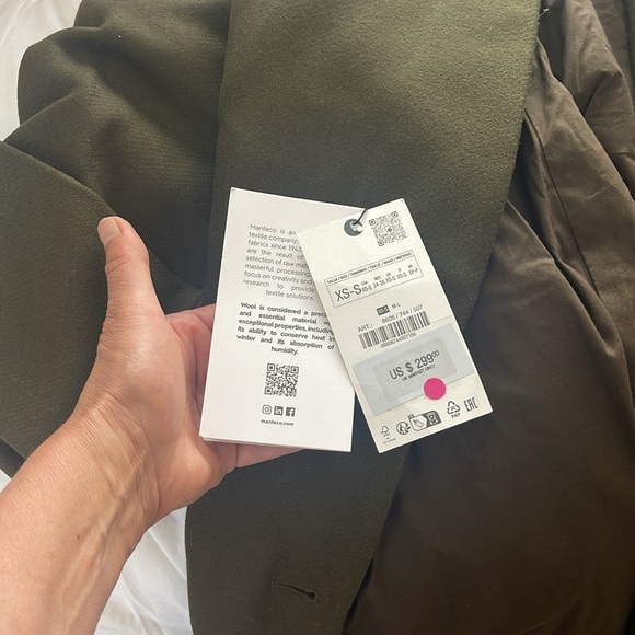 Zara Manteco Wool Scarf Coat ZW collection - Picture 12 of 16